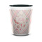Modern Plaid & Floral Ceramic Shot Glass - 1.5 oz - Two Tone - Set of 4 (Personalized)