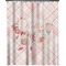 Modern Plaid & Floral Extra Long Shower Curtain - 70"x84" (Personalized)