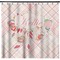 Modern Plaid & Floral Shower Curtain (Personalized) (Non-Approval)