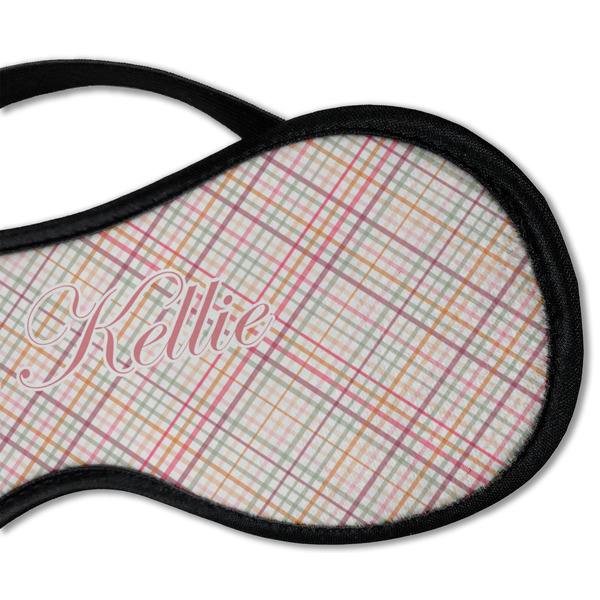Modern Plaid & Floral Sleeping Eye Mask - DETAIL Large