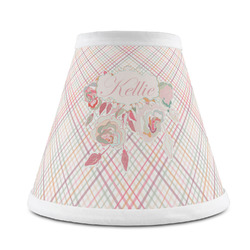 Modern Plaid & Floral Chandelier Lamp Shade (Personalized)