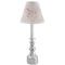 Modern Plaid & Floral Small Chandelier Lamp - LIFESTYLE (on candle stick)