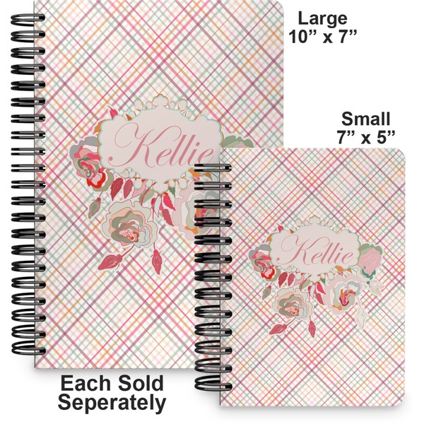 Modern Plaid & Floral Spiral Journal - Comparison