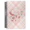 Modern Plaid & Floral Spiral Notebook (Personalized)