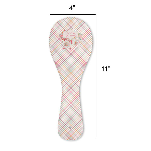 Modern Plaid & Floral Spoon Rest Trivet - APPROVAL