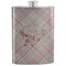 Modern Plaid & Floral Stainless Steel Flask