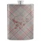 Modern Plaid & Floral Stainless Steel Flask (Personalized)