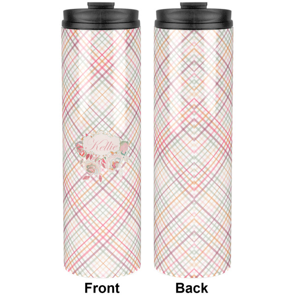 Modern Plaid & Floral Stainless Steel Tumbler 20 Oz - Approval