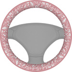 Modern Plaid & Floral Steering Wheel Cover