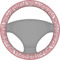 Modern Plaid & Floral Steering Wheel Cover (Personalized)