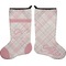 Modern Plaid & Floral Stocking - Double-Sided - Approval