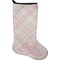 Modern Plaid & Floral Stocking - Single-Sided