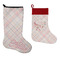 Modern Plaid & Floral Stockings - Side by Side compare