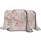 Modern Plaid & Floral String Backpack - MAIN