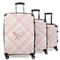 Modern Plaid & Floral Suitcase Set 1 - MAIN
