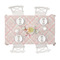 Modern Plaid & Floral Tablecloths (58"x102") - TOP VIEW