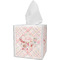 Modern Plaid & Floral Tissue Box Cover (Personalized)