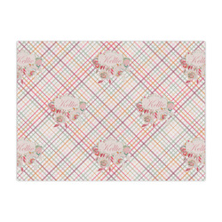 Modern Plaid & Floral Large Tissue Papers Sheets - Heavyweight (Personalized)