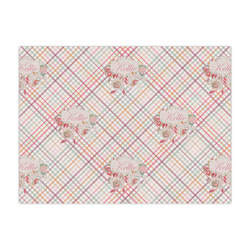 Modern Plaid & Floral Tissue Paper Sheets - Large - Heavyweight (Personalized)