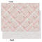 Modern Plaid & Floral Tissue Paper - Lightweight - Large - Front & Back