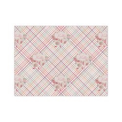 Modern Plaid & Floral Medium Tissue Papers Sheets - Lightweight (Personalized)