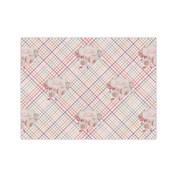 Modern Plaid & Floral Tissue Paper Sheets - Medium - Lightweight (Personalized)