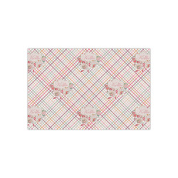 Modern Plaid & Floral Small Tissue Papers Sheets - Lightweight (Personalized)
