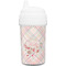 Modern Plaid & Floral Toddler Sippy Cup (Personalized)