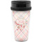 Modern Plaid & Floral Acrylic Travel Mug without Handle (Personalized)