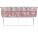 Modern Plaid & Floral Valance (Personalized)