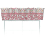 Modern Plaid & Floral Valance