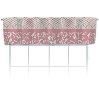 Modern Plaid & Floral Valance (Personalized)