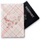 Modern Plaid & Floral Vinyl Passport Holder (Personalized)