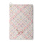 Modern Plaid & Floral Waffle Weave Golf Towel (Personalized)