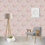 Modern Plaid & Floral Wallpaper & Surface Covering