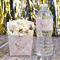 Modern Plaid & Floral Water Bottle Label - w/ Favor Box