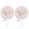 Modern Plaid & Floral White Plastic 7" Stir Stick - Double Sided - Round - Front & Back