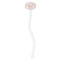 Modern Plaid & Floral White Plastic 7" Stir Stick - Oval - Single Stick