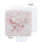 Modern Plaid & Floral White Plastic Stir Stick - Single Sided - Square - Approval