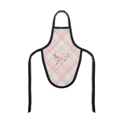 Modern Plaid & Floral Bottle Apron (Personalized)