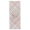 Modern Plaid & Floral Wine Gift Bag - Gloss - Front
