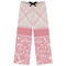 Modern Plaid & Floral Womens Pajama Pants - S
