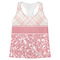Modern Plaid & Floral Womens Racerback Tank Top - X Large