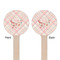 Modern Plaid & Floral Wooden 6" Stir Stick - Round - Double Sided - Front & Back