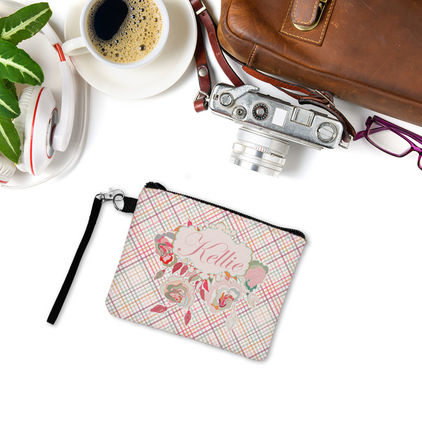 Modern Plaid & Floral Wristlet ID Cases - LIFESTYLE