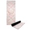 Modern Plaid & Floral Yoga Mat with Black Rubber Back Full Print View