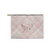 Modern Plaid & Floral Zipper Pouch - Small - 8.5"x6" (Personalized)