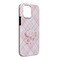 Modern Plaid & Floral iPhone Case - Rubber Lined - iPhone 13 Pro Max (Personalized)