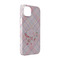 Modern Plaid & Floral iPhone Case - Plastic - iPhone 14 Pro (Personalized)