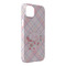Modern Plaid & Floral iPhone 14 Pro Max Case - Angle